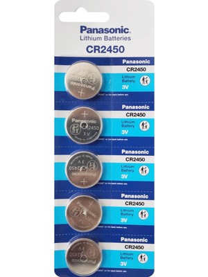 Panasonic Panasonıc Pil Düğme 2450 3V 5li Paket