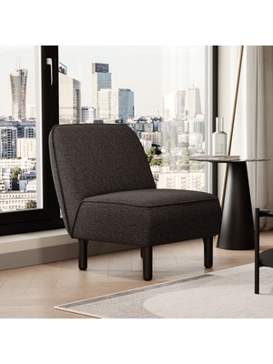 Enza Home Merika Berjer, Keten Dokulu - Gri