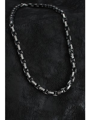 Tp Buğz 316L Çelik Kral Zincir Model Gümüş Renk Erkek Kolye