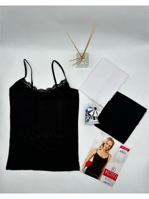 Kota 6019 Ip Askılı Ince Dantel Bayan Badi