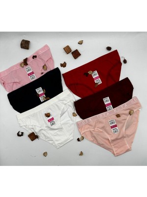 Kota 5021-A Beli Yazılı Likralı Bikini Kilot