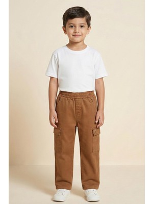 Mutlu Kids Kargo Cepli Erkek Gabardin Pantolon