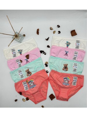 Kota 3410 Elastan Baskılı Kız Kilot