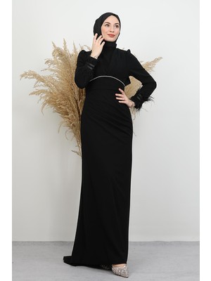 Adel Krep Abiye Siyah