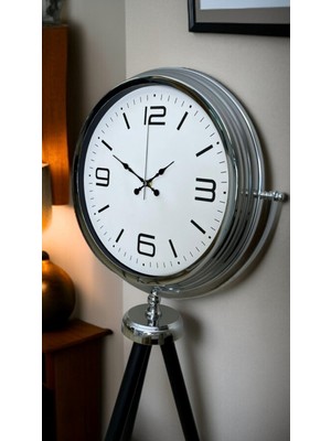 Sylar Krom Sade & Şık Tripod Ayaklı Saat