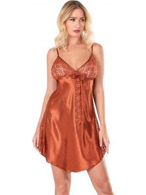 byasafkids Tarçın Saten Gecelik