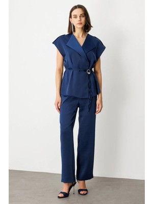 Ekol Tek Pile Bol Paça Pantolon 4266