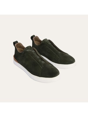 Mudo Erkek Haki Süet Sneaker