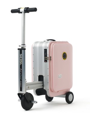 Airwheel SE3SL Elektrikli Binilebilir Scooter Valiz - Pembe
