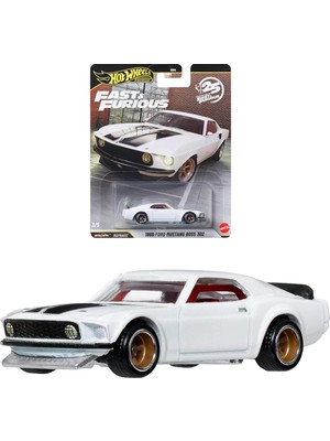 Hot Wheels Premium Series 25.yıl Özel Fast & Furious 1969 Ford Mustang Boss 302