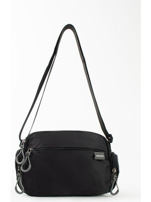 Sanmorris  4 Bölmeli Suya Dayanıklı Paraşüt Kumaş Yan Fermuar Detaylı Omuz Çantası