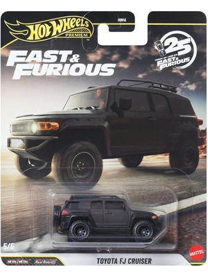 Hot Wheels Premium Fast & Furious 25. Yıl Toyota Fj Cruiser 1:64 Diecast Model Araba