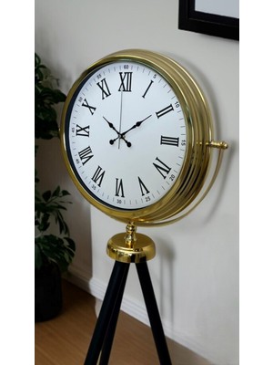 Sylar Gold Roma Rakamlı Lüks Tripod Ayaklı Saat
