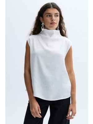 Mudo Dik Yaka Kolsuz Bluz