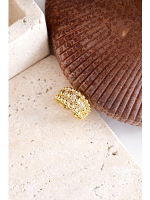 Deesse Latelier GOLD DORİKALI YÜZÜK