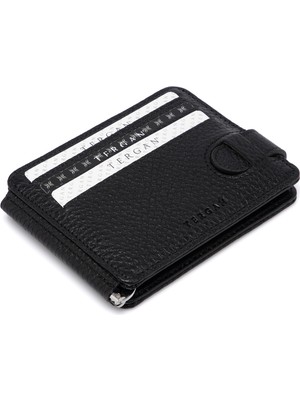 Tergan  Siyah Hakiki Deri Unisex Kredi Kartlık - S1KK00001637-D68