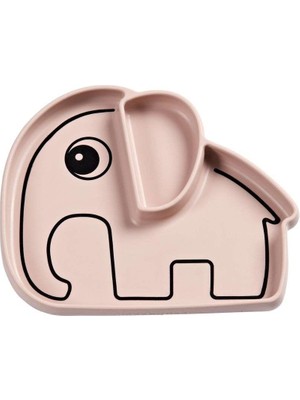 Done By Deer Done by Deer - Elphee - Vakumlu Bölmeli Silikon Tabak - Pembe