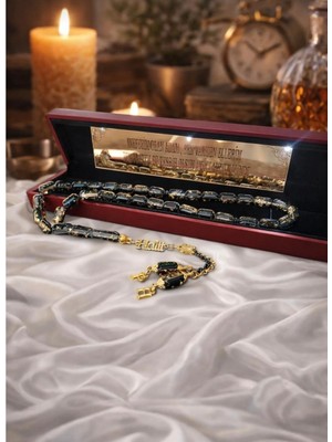 Altınsoy Tesbih Kişiye Özel Isimli Düşük Ayar Altın Parçacıklı Tesbih Özel Işıklı Kutulu