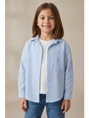 Mutlu Kids Çizgili Gömlek Body Kız Takım