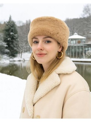 Neşeli Butik Kadın Suni Kürk Rus Slav Kalpak Şapka NBAKS004