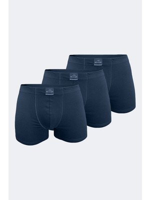 Malabadi Erkek Füme 3 Lü Pamuk Elastan Boxer 3M074