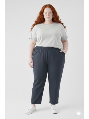 Cng Moda Büyük Beden Modal Kumaş Jogger Pantolon