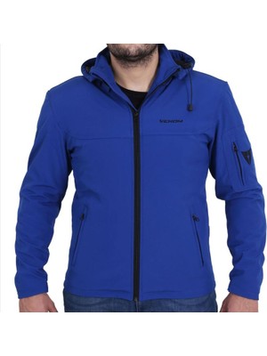 Venom Jaws Soft Shell Erkek Mavi Motosiklet Montu Tam Koruma