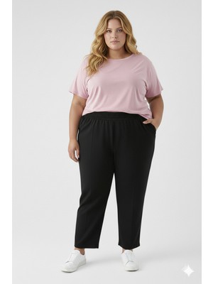 Cng Moda Büyük Beden Modal Kumaş Jogger Pantolon