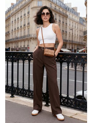 Lela Regular Fit Normal Bel Düz Paça Pantolon Bayan Pantolon 6923875