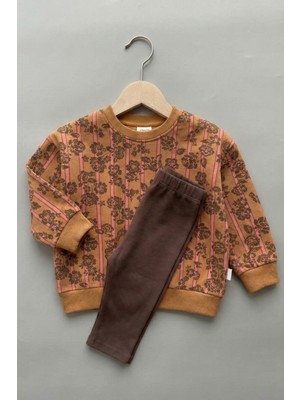 Cigit Taytlı Sweatshirt Takım 2-10 Yaş Camel