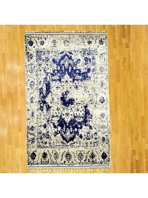 Mevlana Bazaar Lüks Görünümlü 200 x 300 Mavi Yün Halı