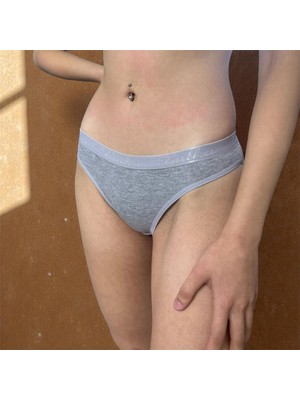 HK Underwear 5'li Gri Bikini Model Külot