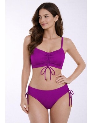 Ayyıldız 4533 Mor Büyük Beden Bikini Takımı