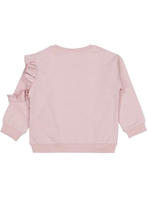 Civil Girls Fırfırlı 2-5 Yaş Sweatshirt - Pembe