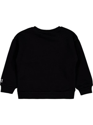 Kuromi 6-9 Yaş Sweatshirt - Siyah
