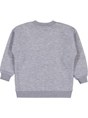 Civil Girls Leopar Baskılı 2-5 Yaş Sweatshirt - Gri