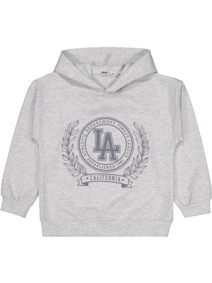 Civil Girls Calıfırnıa Baskılı 6-9 Yaş Sweatshirt - Gri