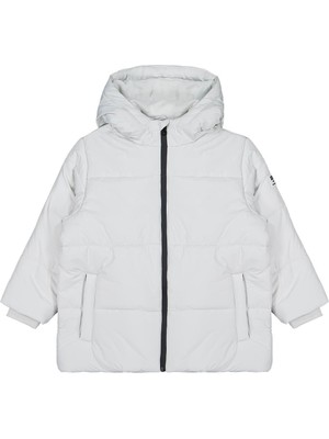 Civil Boys Kapşonlu Şişme 10-13 Yaş Mont - Gri 11-12 Yaş