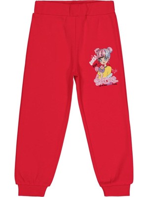 Civil Girls Anime Baskılı 2-5 Yaş Eşofman Altı - Fusya