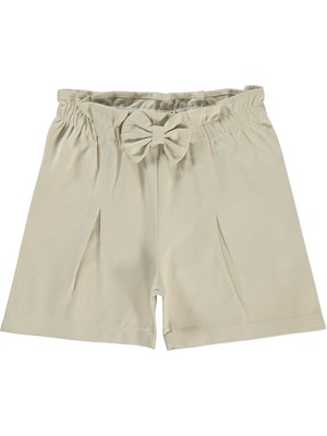 Civil Girls Bel Fırfırlı 6-9 Yaş Şort - Bej 7-8 Yaş