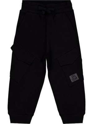 Civil Boys Kargo Cepli Etiketli 2-5 Yaş Eşofman Altı - Siyah
