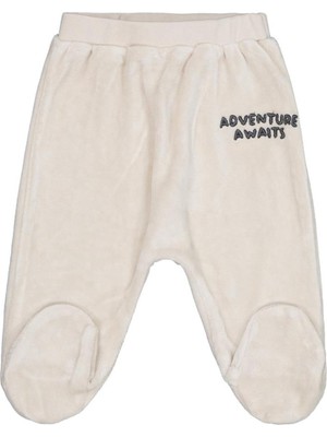 Civil Baby Adventure Awaıts Nakışlı 1-9 Ay Tek Alt Bebe - Bej