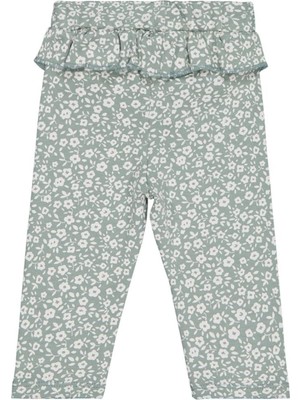 Civil Baby Çiçek Empirme 6-18 Ay Tek Alt Bebe - Yeşil