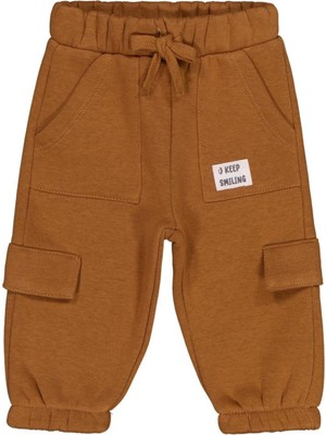 Civil Baby Keep Smiling Etiketli Basic 6-18 Ay Eşofman Altı - Kahverengi