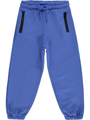 Civil Boys Fermuarlı 6-9 Yaş Eşofman Altı - Mavi