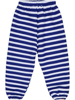 Civil Boys Urban Art Baskılı Çizgili 2-5 Yaş Eşofman Altı - Mavi