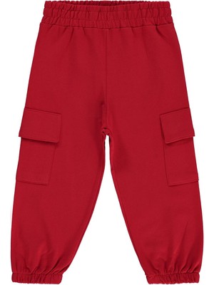 Civil Boys Kargo Cepli 2-5 Yaş Eşofman Alt - Kırmızı