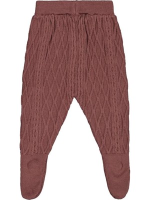 Civil Baby Patikli Örgülü Triko 6-18 Ay Eşofman Altı - Kahverengi