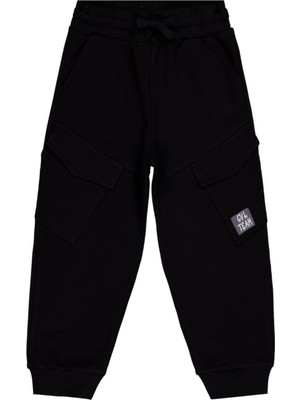 Civil Boys Kargo Cepli Etiketli 6-9 Yaş Eşofman Altı - Siyah