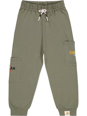 Civil Boys Opss ! Baskılı 6-9 Yaş Eşofman Altı - Haki